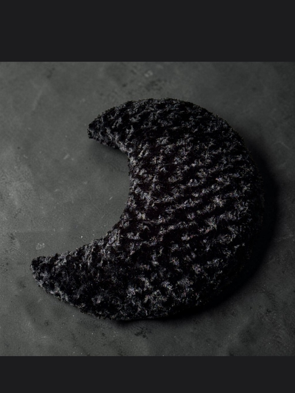 Pillow Black Crescent Moon Hug Pillow Black Relax